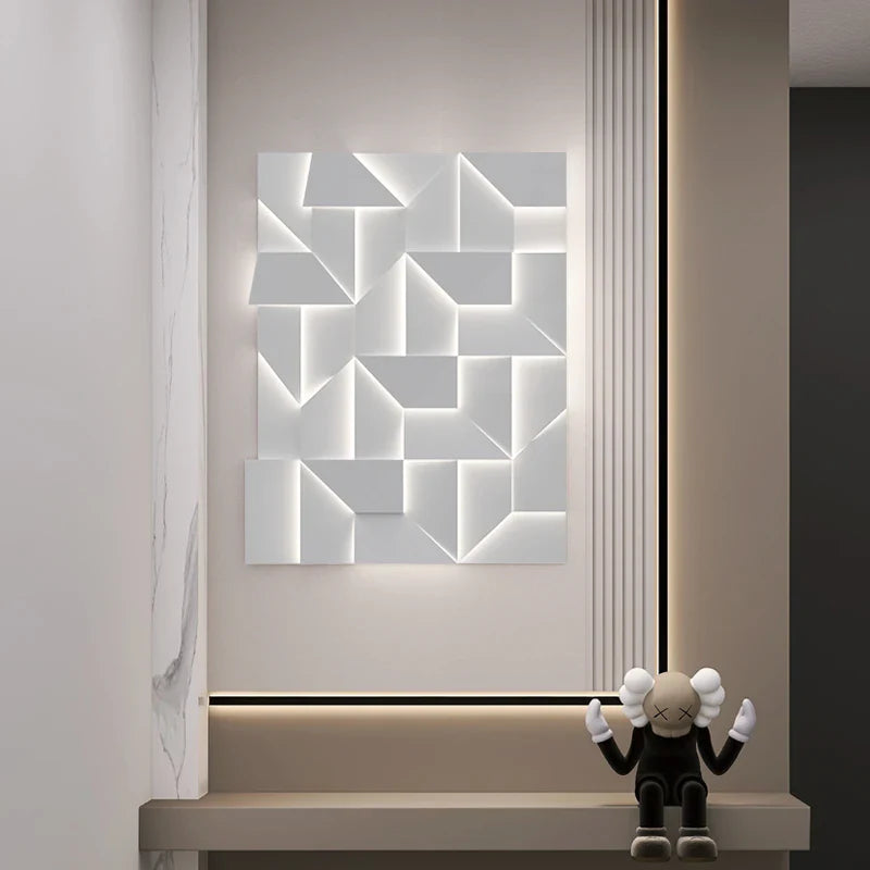 Afralia™ Nordic White LED Wall Lamp - Modern Simple Interior Bedside Lighting