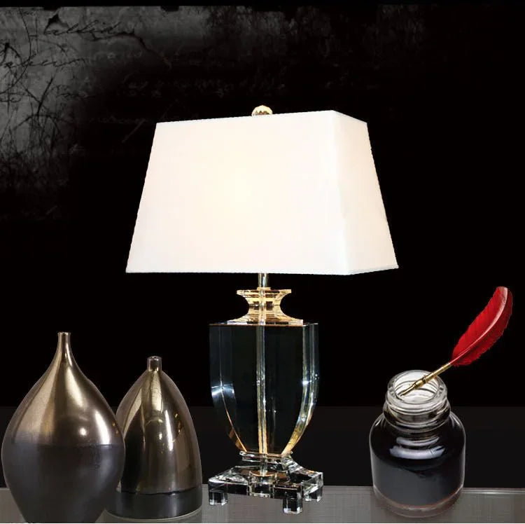 Modern K9 Crystal Table Lamps by Afralia™ for Living Room Bedroom Hotel Villa