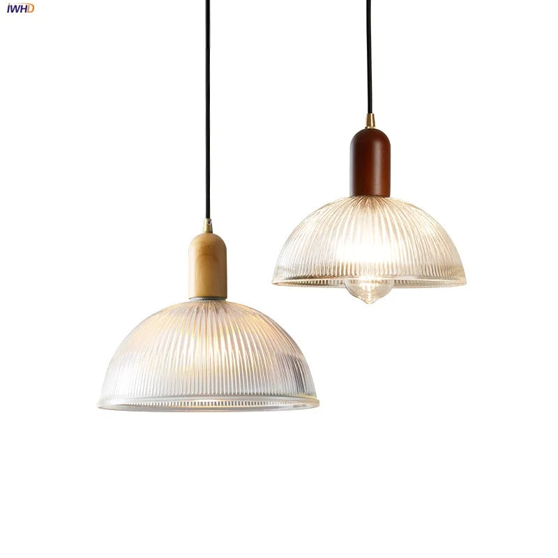 Afralia™ Glass LED Pendant Light Chandelier for Modern Home Decor