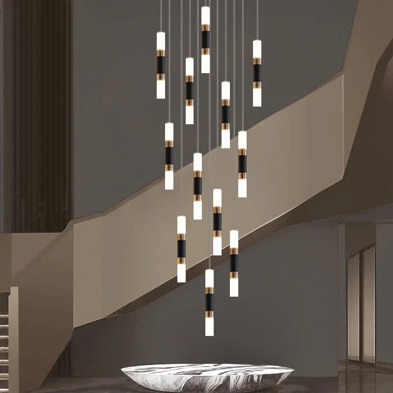 Afralia™ Nordic LED Ceiling Chandelier for Home Decor - Modern Lighting Fixture for Living Room