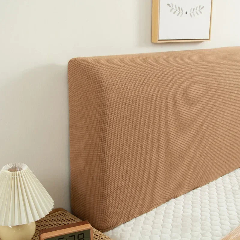 Afralia™ Solid Spandex Bed Headboard Cover - All-inclusive Dust Cover for Bedside Headboard