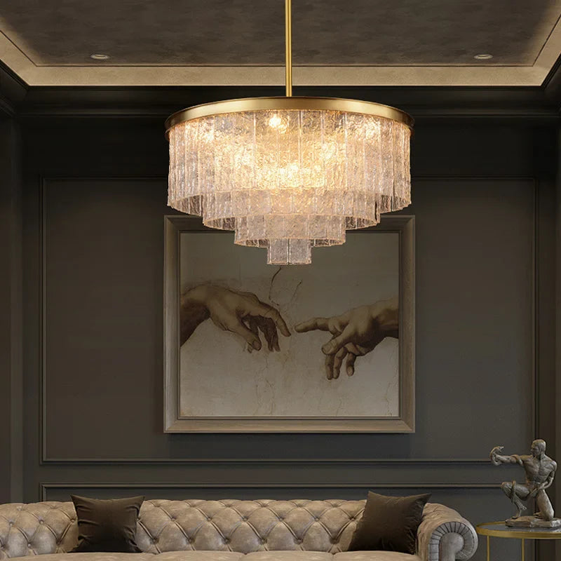 Afralia™ Crystal LED Ceiling Lights: Modern Chandeliers for Living Room Décor