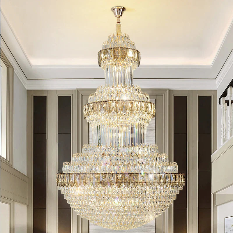 Afralia™ Crystal Chandelier: Luxury Lighting for Villa, Hotel, Office & Exhibitions