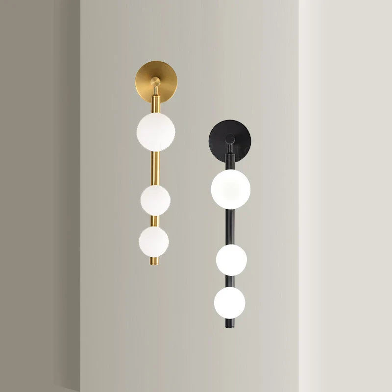 Afralia™ Modern LED Wall Sconces Golden Black Metal Vanity Light G9 Led Wall Lamps