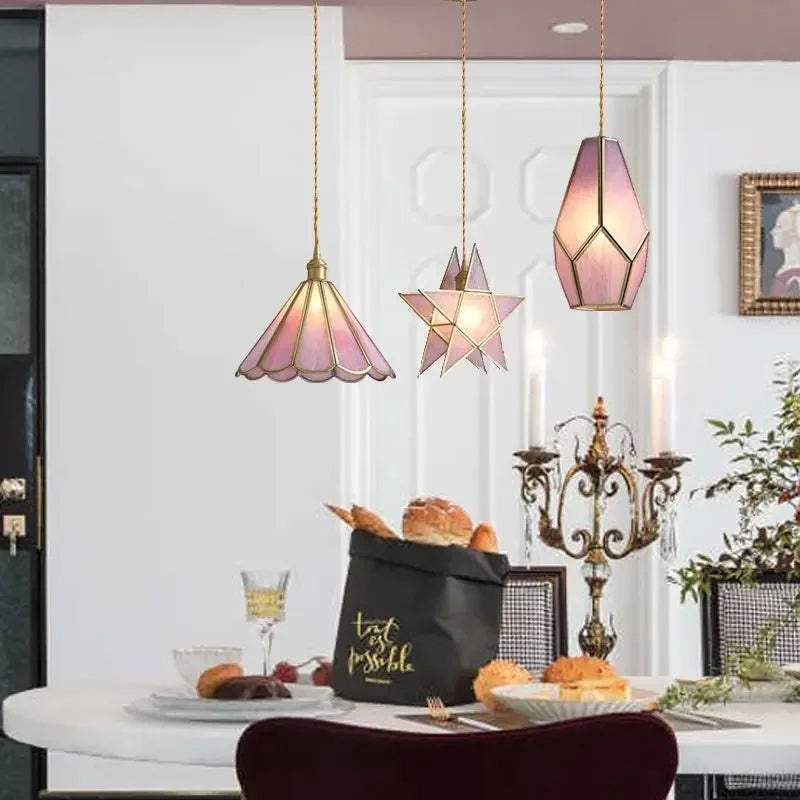 Afralia™ Glass Pendant Light - Nordic Modern Kitchen Ceiling Chandelier Fixture