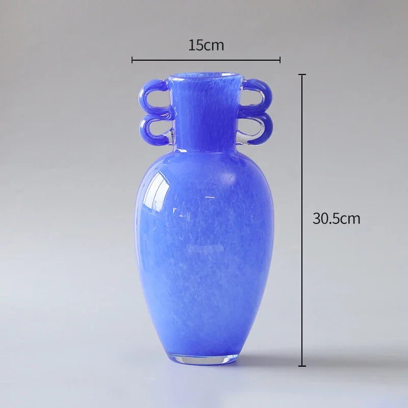 Afralia™ Glass Vase: Candy Color Modern Design for Floral Arrangement and Desk Decoration