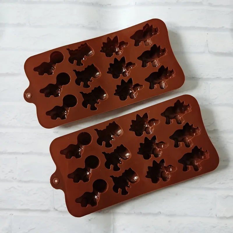 Afralia™ Silicone Cartoon Animal Chocolate Mold for Kids Party Baking