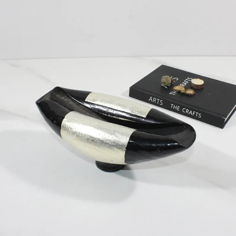 Afralia™ Elliptic Resin Flower Pot Vase Home Decor Floral Arrangement Accessories