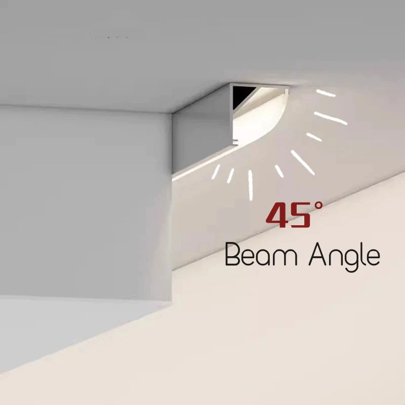 Afralia™ Alumium Profile LED V-Type Corner Beam Linear Strip Lights