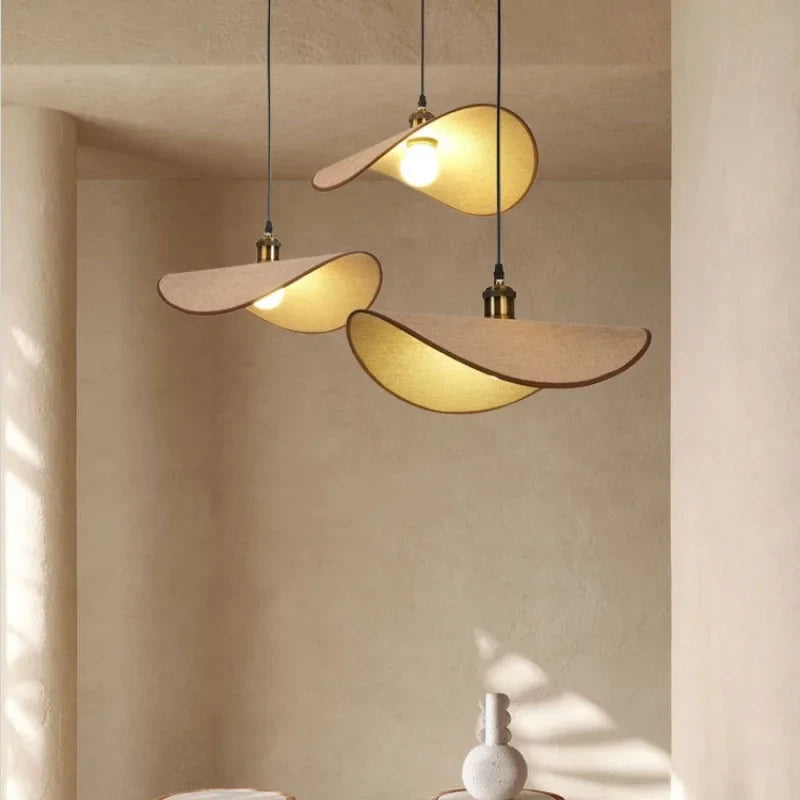 Afralia™ Retro Hat LED Pendant Light: Nordic Minimalist E27 Dining Room Hanging Lamp