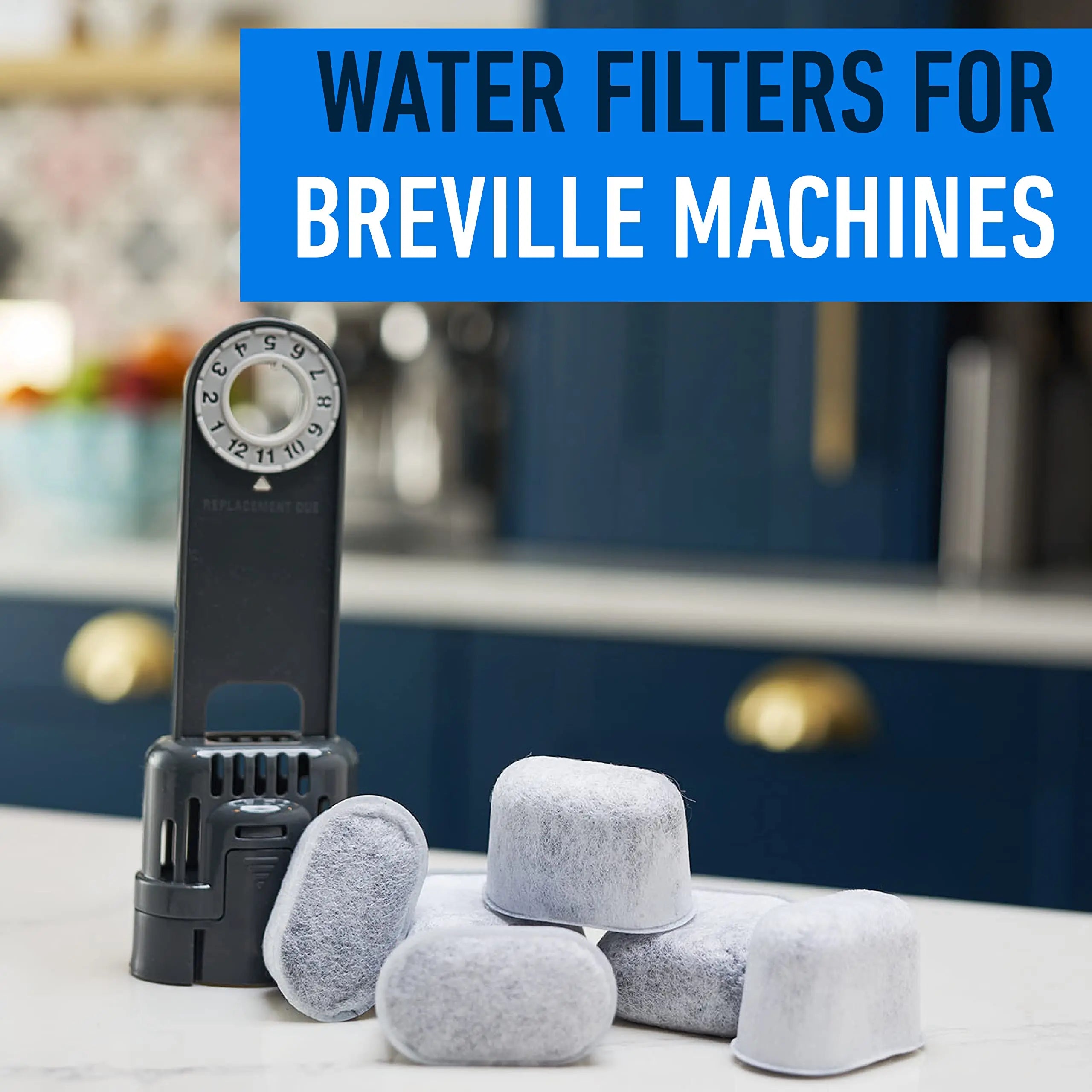 Afralia™ Espresso Machine Water Filter - 6 Pack Breville BWF100 Charcoal Filter Replacement
