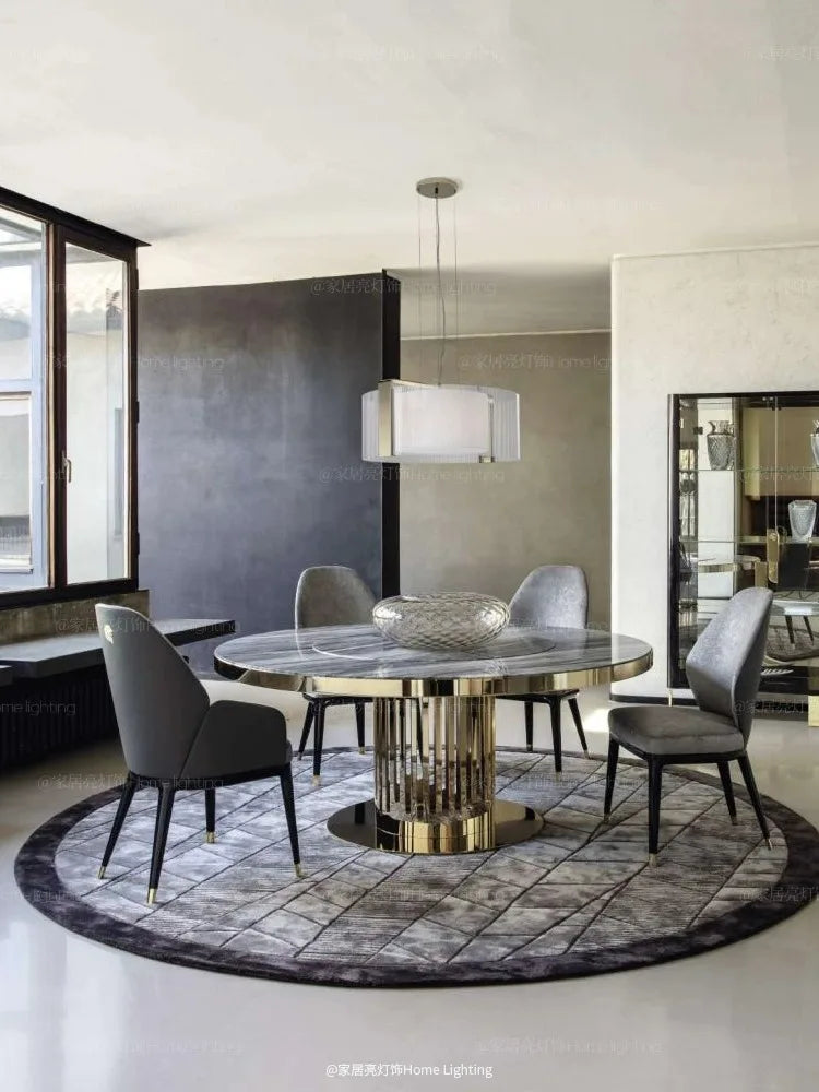 Afralia™ Modern Luxury Round Chandelier for Living Room, Dining Room, Bedroom