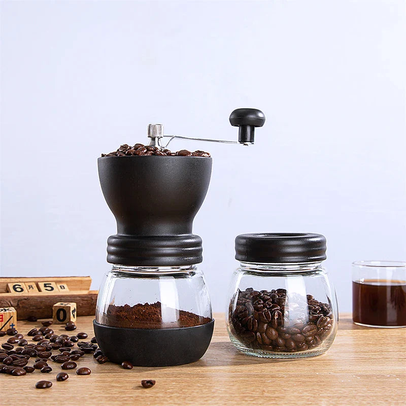 Afralia™ Hand Rocking Coffee Grinder: Adjustable Particle Size, Manual Bean Mill
