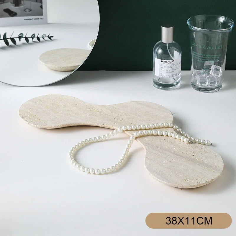 Afralia™ Marble Tray for Jewelry Display and Home Decor