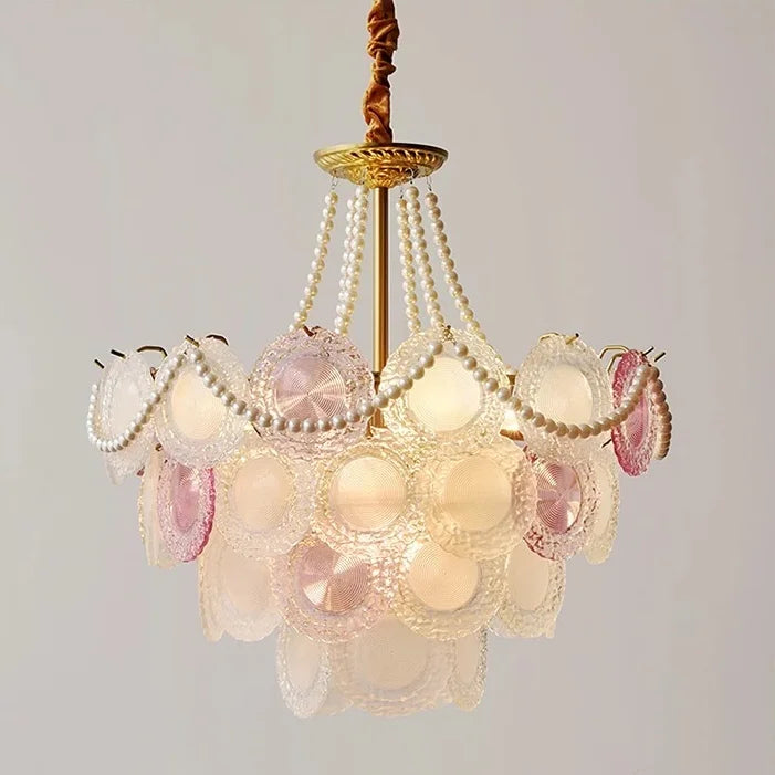 Afralia™ Gold Crystal Chandelier Pendant Light with Glass Crystals for Ceiling Décor