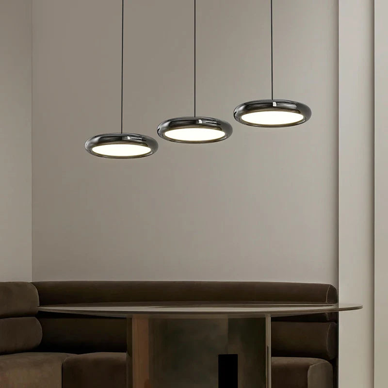 Afralia™ Modern LED Circle Pendant Chandelier for Dining Room & Kitchen