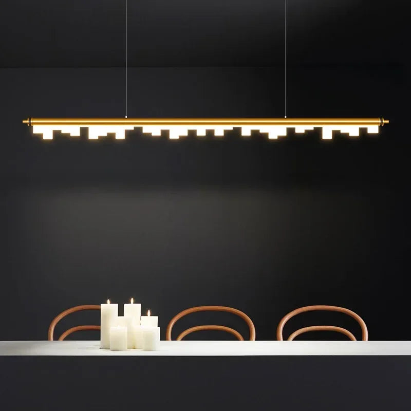 Afralia™ Nordic LED Chandelier: Modern Minimalist Dining Table Light for Restaurant, Cafe, and Living Room