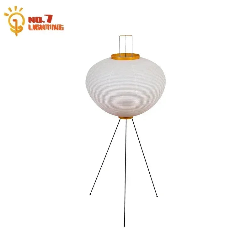Afralia™ Wabi-sabi Rice Paper LED Floor Lamp for Home Decor and Lighting