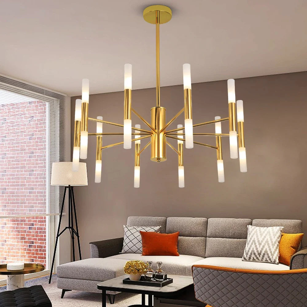 Afralia™ Modern LED Chandelier: Elegant Hotel Hall & Living Room Ceiling Light