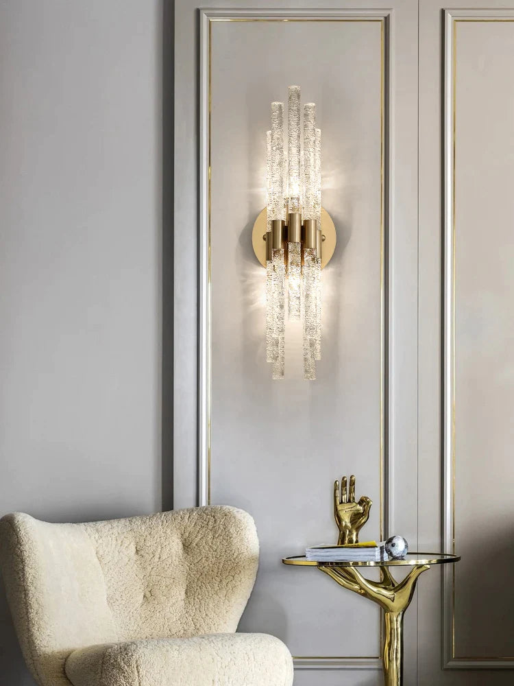 Afralia™ Crystal Wall Lamp: Modern & Simple Living Room Light for Corridor & Bedside