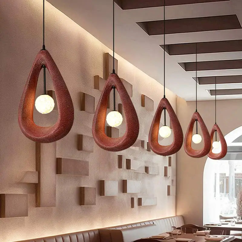 Afralia™ Nordic Design LED Pendant Lights Modern Living Room Chandelier