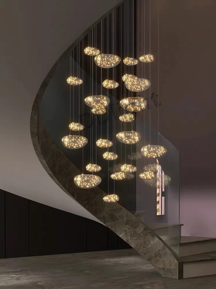 Afralia™ LED Drop Chandelier Lighting for Living Dining Table Decor