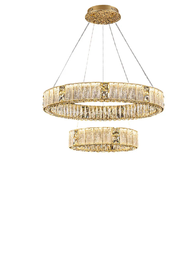 Afralia™ Crystal Ceiling Chandelier | Luxury Glass Hanging Lamps LED Décor