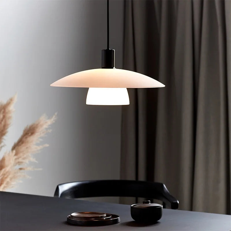 Afralia™ Modern Designer UFO Chandelier for Dining Table and Bar-Light, Minimalist and Retro Style