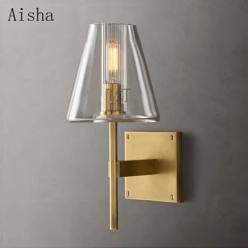 Afralia™ Minimalist Nordic Wall Sconce for Home Bedroom Interior TV Stair Large Decoration
