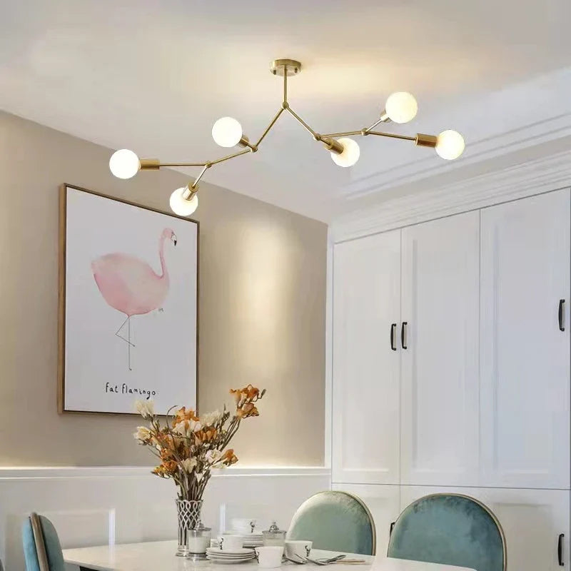 Afralia™ LED Ceiling Chandelier for Restaurant Kitchen Living Room Décor