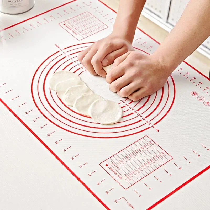 Afralia™ Silicone Baking Mat with Scale for Pastries, Pizza, and Cakes