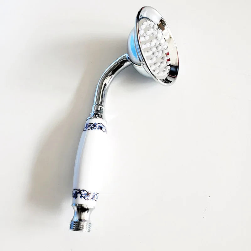Afralia™ Luxury Handheld Shower Head High Pressure Chrome Plated Boosting Spray