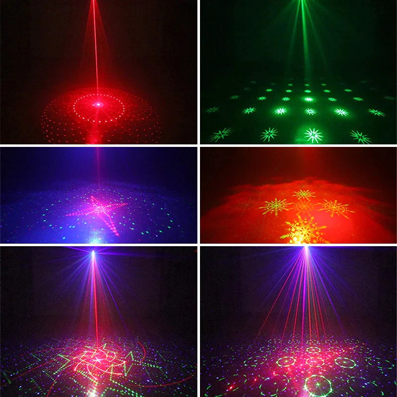 Afralia Mini RGB Laser Light Projector LED Stage Party Lamp