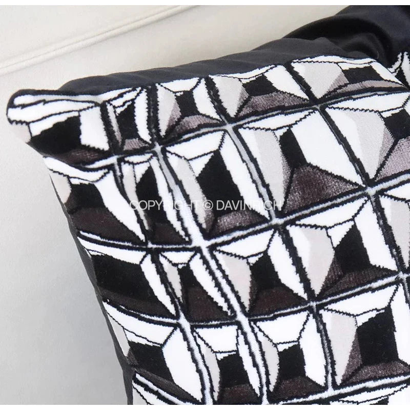Afralia™ Modern Medieval Vintage Square Cushion Cover for Sofa Bed