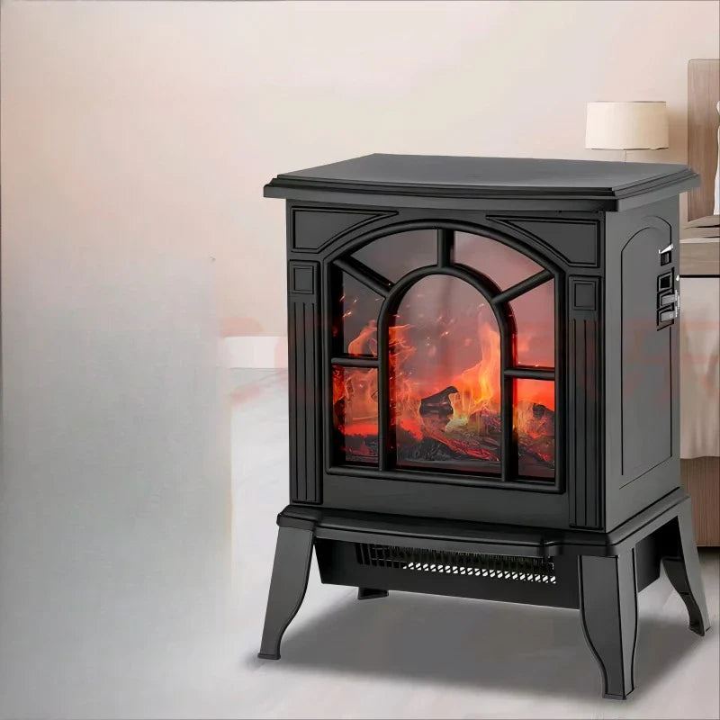 Afralia™ 3D Flame Electric Fireplace Heater | Instant Heat | Wide-Area Airflow | Modern Home Stove