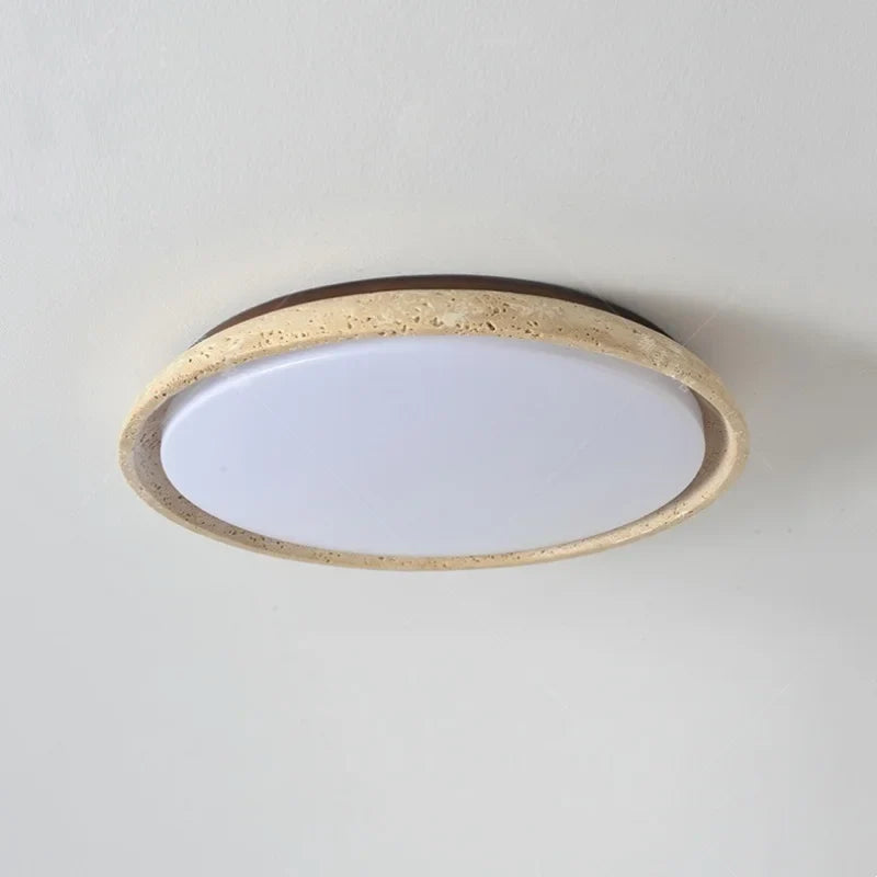 Afralia™ Acryl Travertine LED Ceiling Lights - Modern Natural Stone Ceiling Lamp
