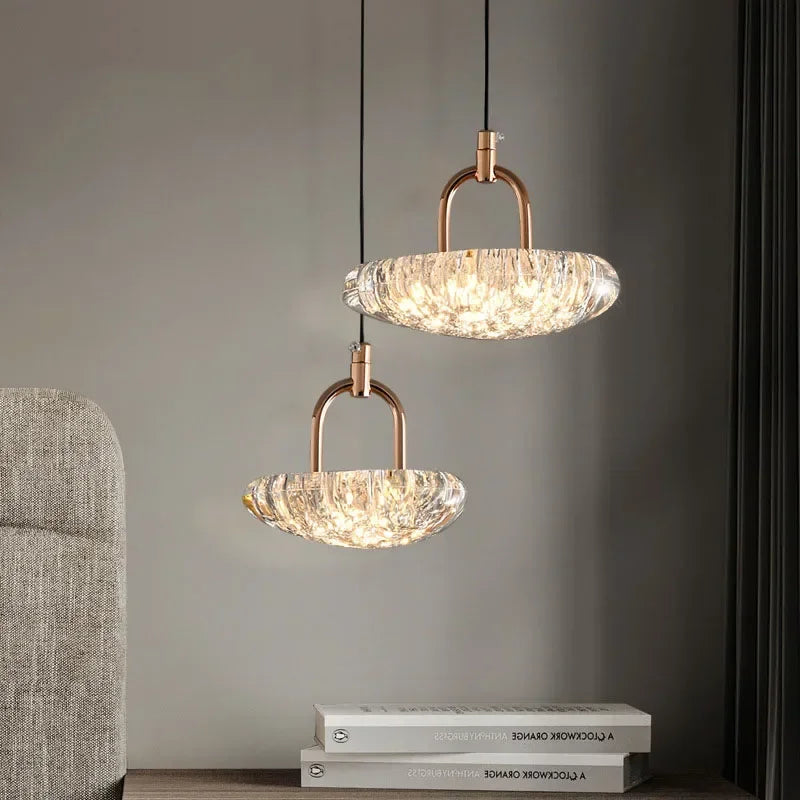 Afralia™ Modern Light Luxury LED Pendant Chandelier for Restaurant and Bedroom