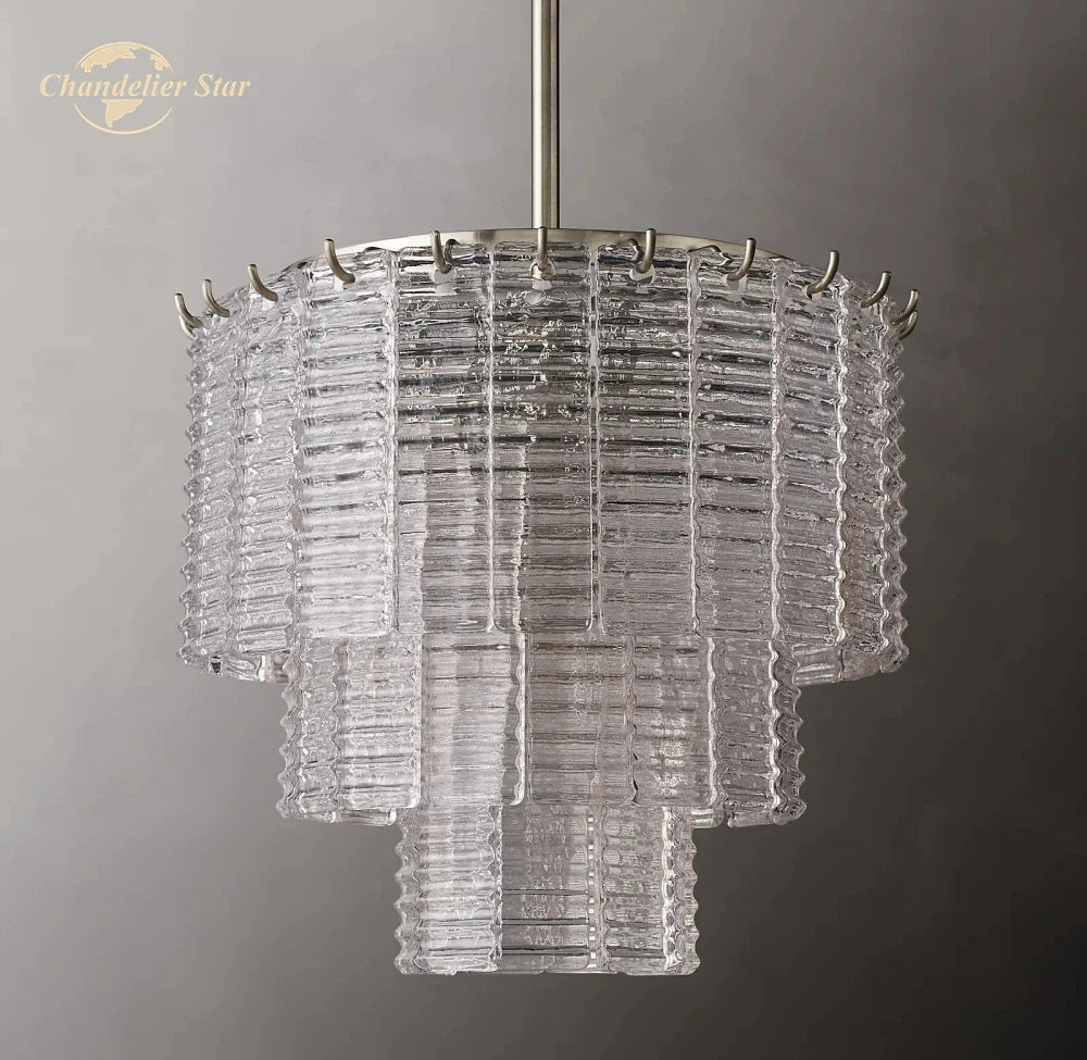 Afralia™ Sirene Glass Pendant Lights - Modern Round Chandeliers for Bedroom, Dining Room & Kitchen Island