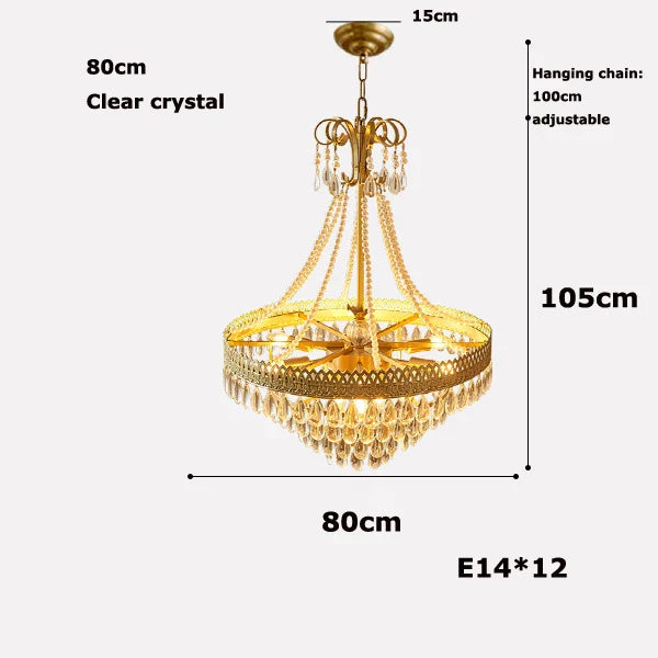 Afralia™ Crystal LED Ceiling Chandelier for Dinning Room