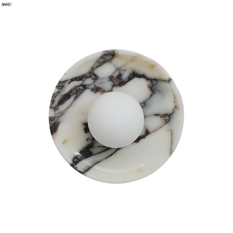 Afralia™ Vintage LED Glass Ball Wall Sconce for Bedroom and Bathroom