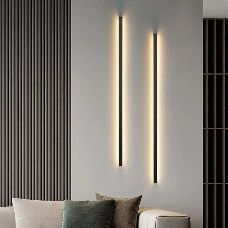 Afralia™ Modern Dimmable Long Wall Lamp for Bedroom and Living Room
