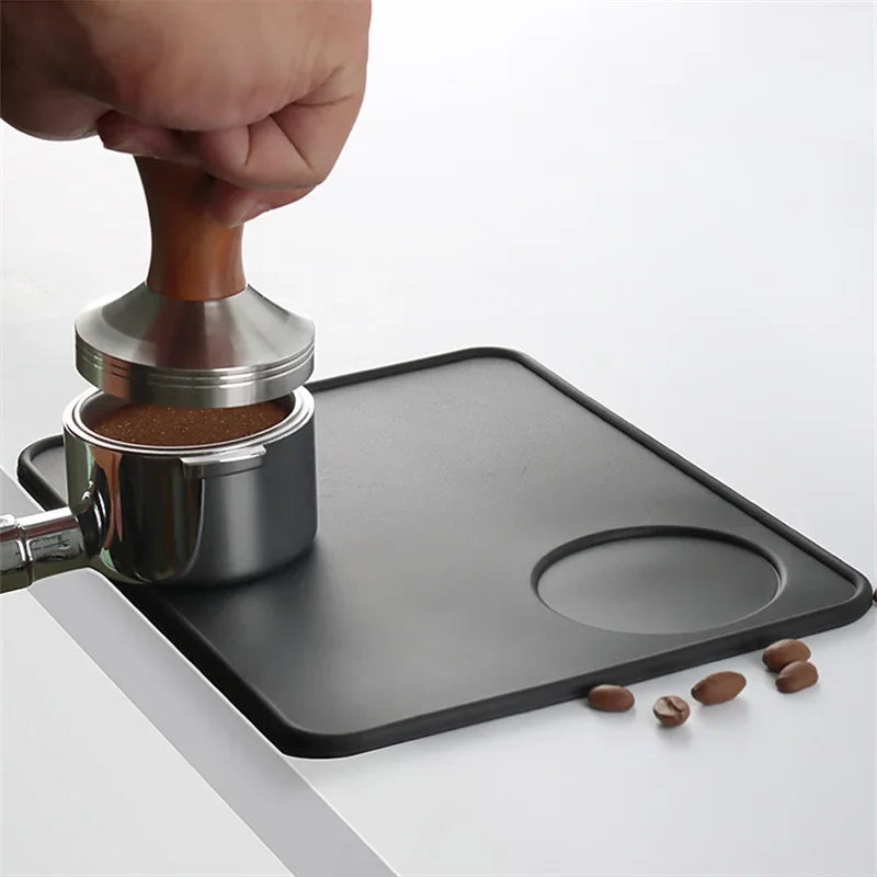Afralia™ Silicone Coffee Tamper Mat Espresso Tamping Rest Holder for Office Bar