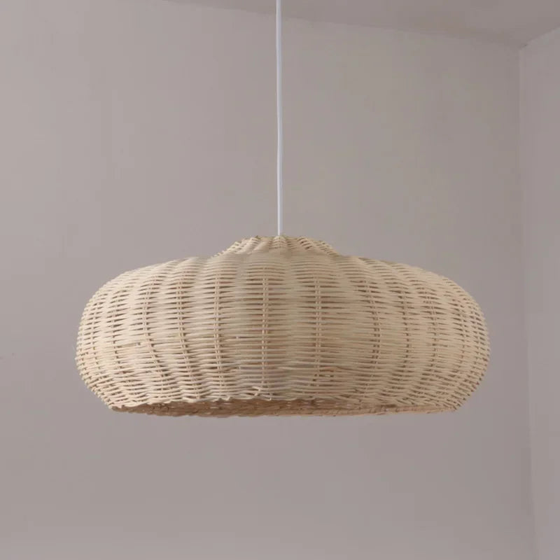 Afralia™ Rattan Pendant Light: Handmade Chinese Style Wicker Lamp for Dining Room & Cafe
