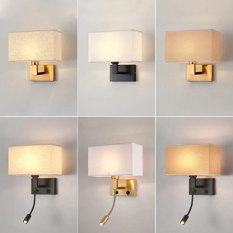 Afralia™ Modern Minimalist Bedroom Loft Wall Sconce Lamp LED Reading Lamp