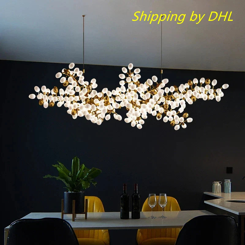 Afralia™ Modern Glass Luxury Chandelier for Home and Commercial Spaces