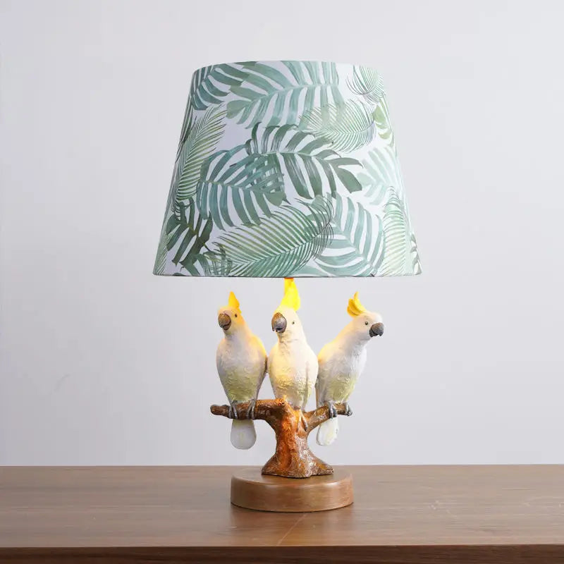 Afralia™ Cartoon Parrot Desk Lamp: Creative Bird Night Light for Children's Room and Study