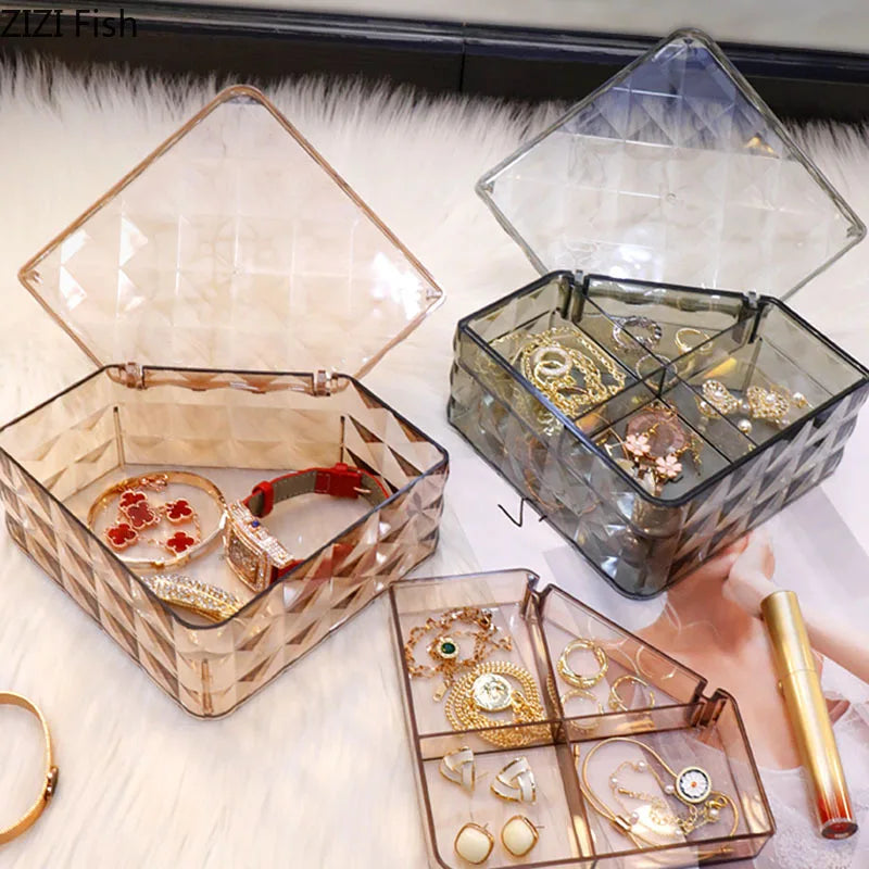 Afralia™ Elegant Jewelry Boxes and Cosmetic Jars - Plastic Storage Containers