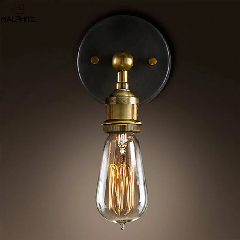Afralia™ Vintage Loft Sconce Wall Lamps Retro Industrial Home Lighting Fixtures