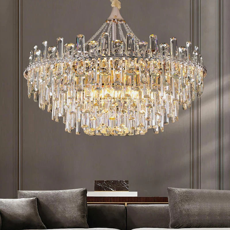 Sparkling LED Chandelier by Afralia™ for Elegant Home Lighting