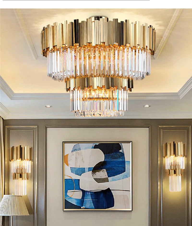 Afralia™ Modern LED Ceiling Chandelier Aluminum Pendant Light for Bedroom Living Room